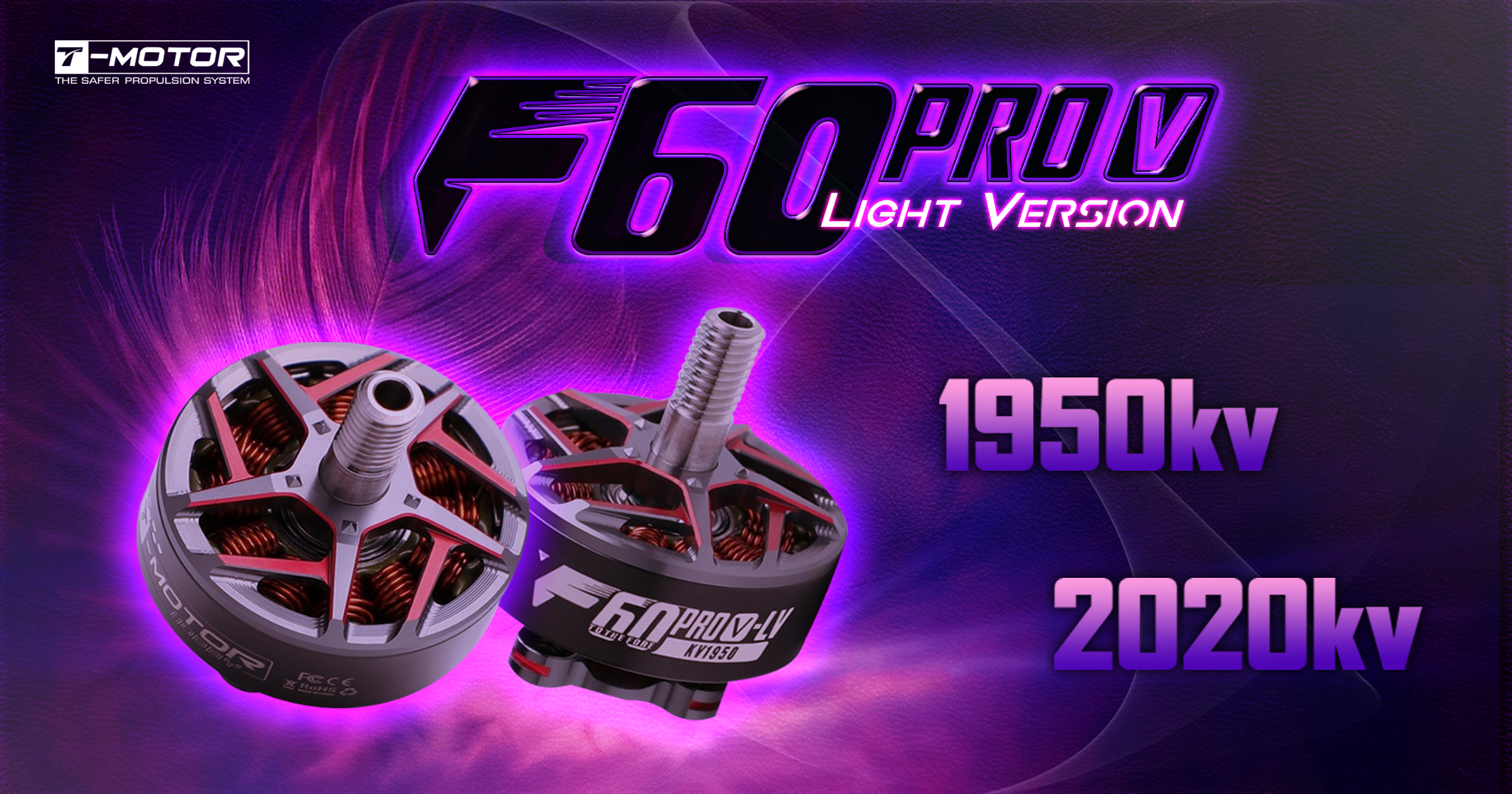 F60 PRO V - LV - 1950KV Motor By T-Motor 