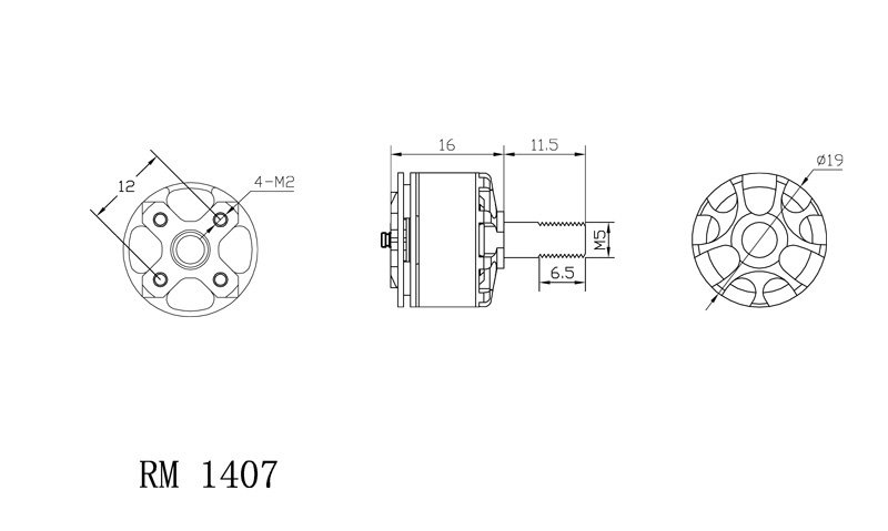 Moteurs Racer XNOVA 1407 - 3500Kv - Boite de 4